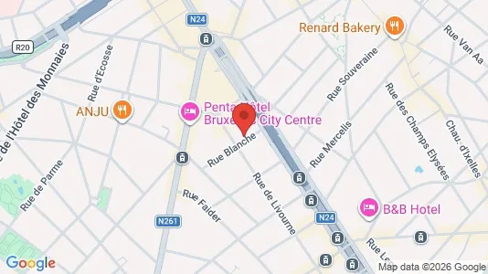 Apartments for rent i Stad Brussel - kort over placeringen