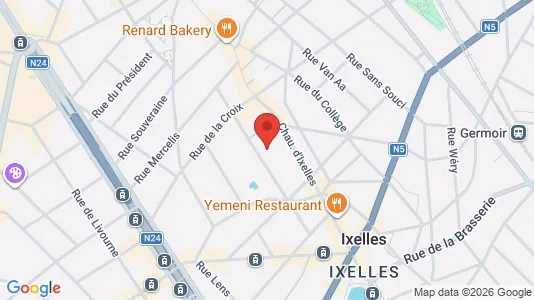 Apartments for rent i Brussels Elsene - kort over placeringen