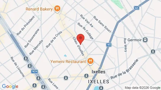 Apartments for rent i Brussels Elsene - kort over placeringen