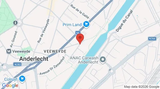 Apartments for rent i Brussels Anderlecht - kort over placeringen