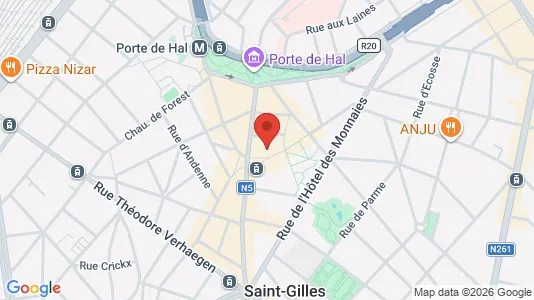 Apartments for rent i Brussels Sint-Gillis - kort over placeringen