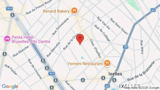 Apartments for rent i Brussels Elsene - kort over placeringen