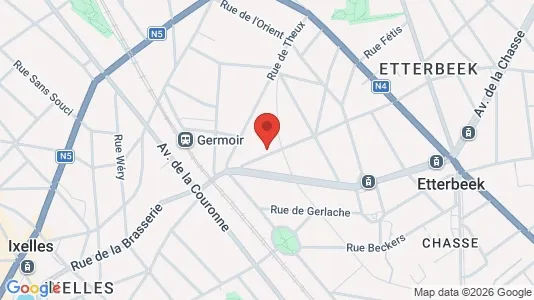 Apartments for rent i Brussels Etterbeek - kort over placeringen