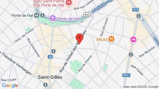 Apartments for rent i Brussels Sint-Gillis - kort over placeringen