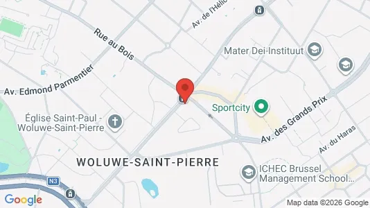 Apartments for rent i Brussels Sint-Pieters-Woluwe - kort over placeringen