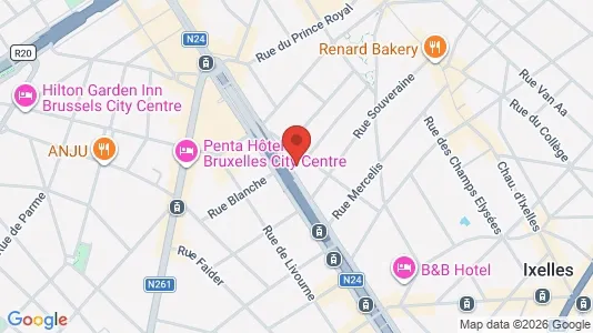 Apartments for rent i Stad Brussel - kort over placeringen