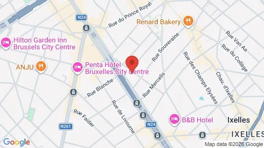 Apartments for rent i Stad Brussel - kort over placeringen