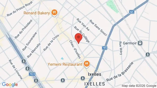 Apartments for rent i Brussels Elsene - kort over placeringen