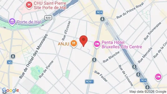 Apartments for rent i Brussels Sint-Gillis - kort over placeringen