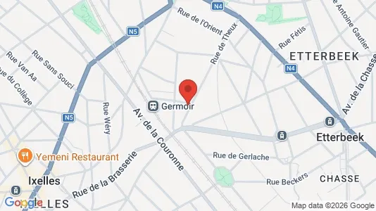 Apartments for rent i Brussels Elsene - kort over placeringen