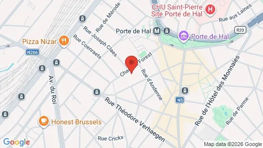 Apartments for rent i Brussels Sint-Gillis - kort over placeringen