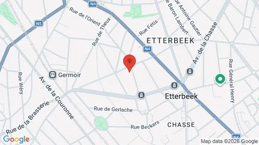 Apartments for rent i Brussels Etterbeek - kort over placeringen