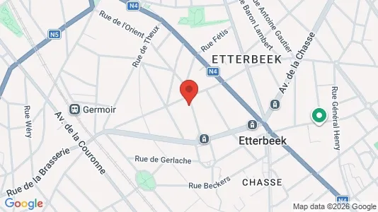 Apartments for rent i Brussels Etterbeek - kort over placeringen
