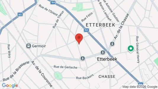 Apartments for rent i Brussels Etterbeek - kort over placeringen