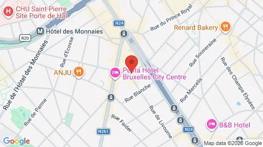 Apartments for rent i Brussels Sint-Gillis - kort over placeringen