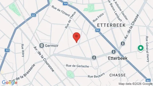 Apartments for rent i Brussels Etterbeek - kort over placeringen