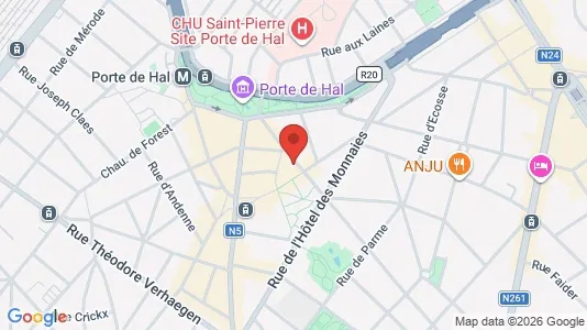 Apartments for rent i Brussels Sint-Gillis - kort over placeringen