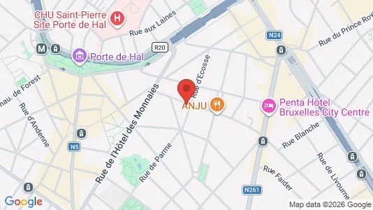 Apartments for rent i Brussels Sint-Gillis - kort over placeringen