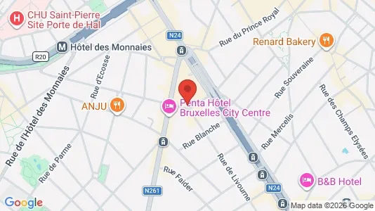 Apartments for rent i Brussels Sint-Gillis - kort over placeringen