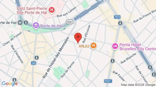 Apartments for rent i Brussels Sint-Gillis - kort over placeringen
