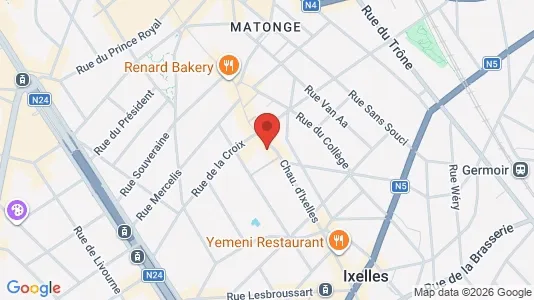Apartments for rent i Brussels Elsene - kort over placeringen