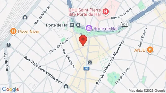 Apartments for rent i Brussels Sint-Gillis - kort over placeringen