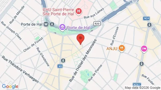 Apartments for rent i Brussels Sint-Gillis - kort over placeringen