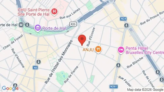 Apartments for rent i Brussels Sint-Gillis - kort over placeringen