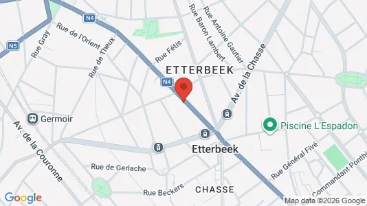 Apartments for rent i Brussels Etterbeek - kort over placeringen