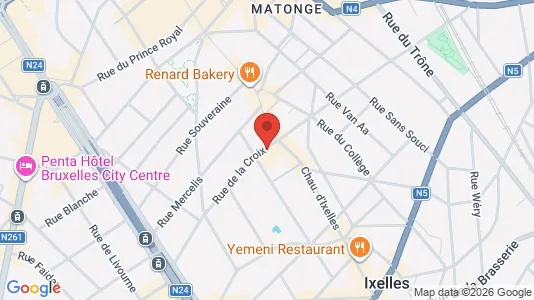 Apartments for rent i Brussels Elsene - kort over placeringen