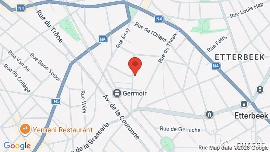 Apartments for rent i Brussels Elsene - kort over placeringen