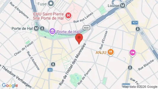 Apartments for rent i Brussels Sint-Gillis - kort over placeringen