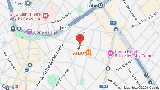 Apartments for rent i Brussels Sint-Gillis - kort over placeringen