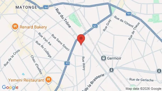 Apartments for rent i Brussels Elsene - kort over placeringen