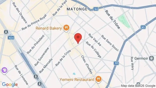 Apartments for rent i Brussels Elsene - kort over placeringen