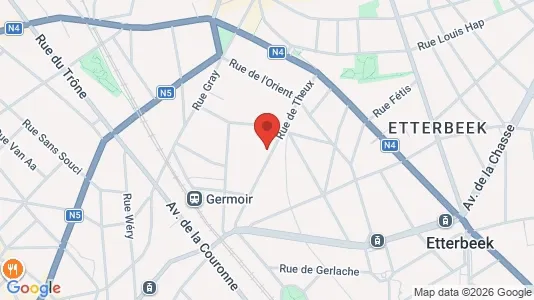 Apartments for rent i Brussels Elsene - kort over placeringen