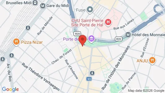 Apartments for rent i Brussels Sint-Gillis - kort over placeringen