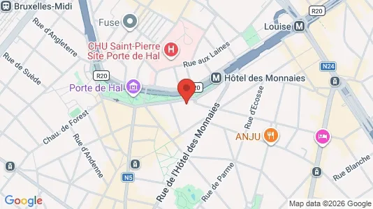 Apartments for rent i Brussels Sint-Gillis - kort over placeringen