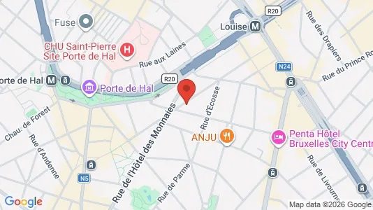 Apartments for rent i Brussels Sint-Gillis - kort over placeringen