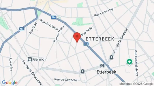 Apartments for rent i Brussels Etterbeek - kort over placeringen