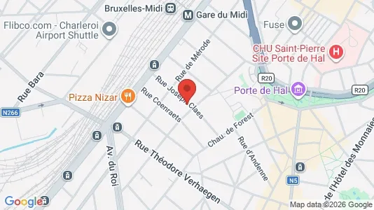 Apartments for rent i Brussels Sint-Gillis - kort over placeringen