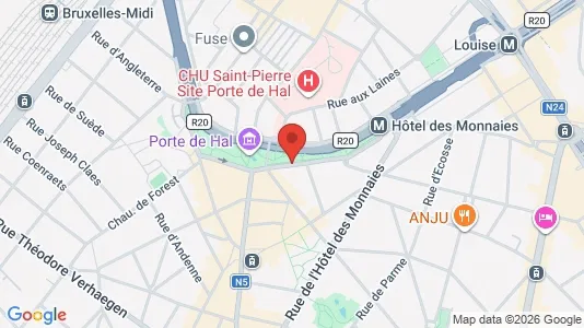 Apartments for rent i Brussels Sint-Gillis - kort over placeringen