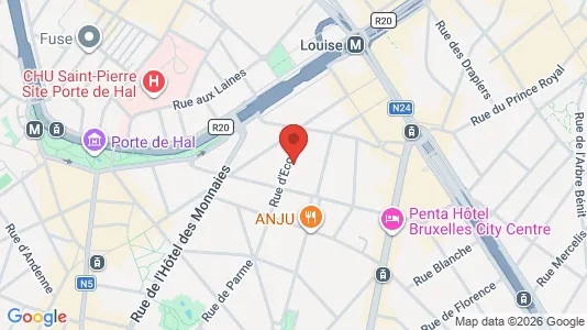 Apartments for rent i Brussels Sint-Gillis - kort over placeringen