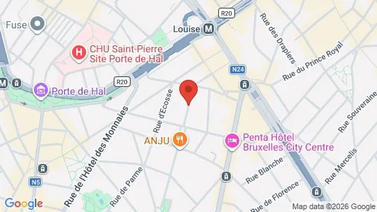 Apartments for rent i Brussels Sint-Gillis - kort over placeringen