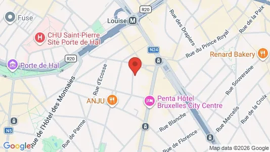 Apartments for rent i Brussels Sint-Gillis - kort over placeringen