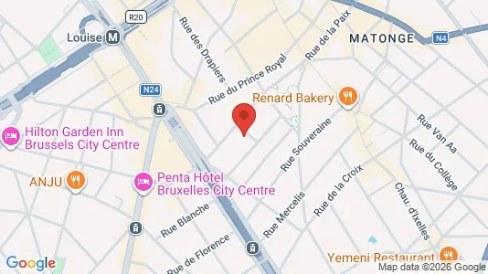 Apartments for rent i Brussels Elsene - kort over placeringen