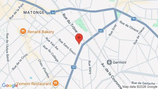Apartments for rent i Brussels Elsene - kort over placeringen