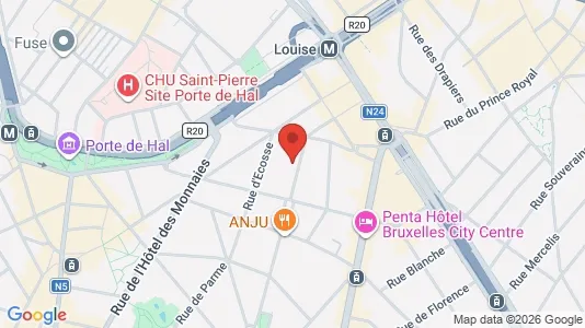 Apartments for rent i Brussels Sint-Gillis - kort over placeringen