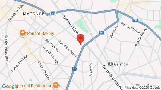 Apartments for rent i Brussels Elsene - kort over placeringen