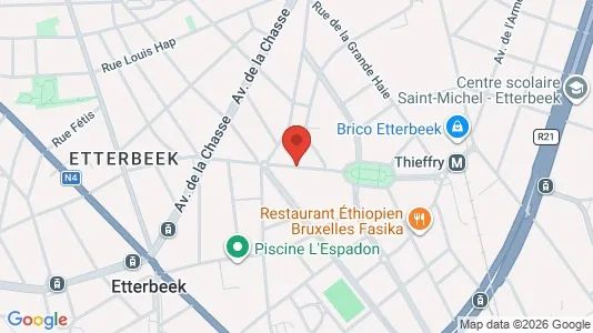 Apartments for rent i Brussels Etterbeek - kort over placeringen